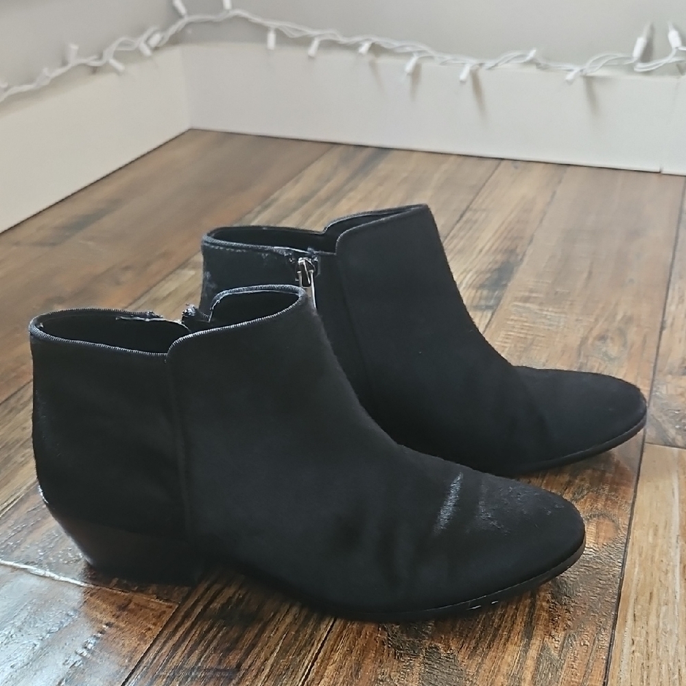 Sam Edelman Womens Black (Calf Hair) Leather Ankle Booties‎